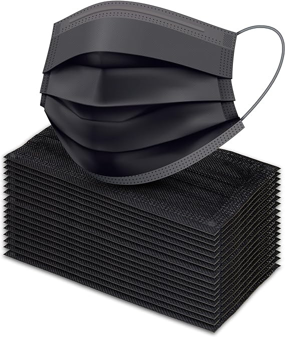 VentiFlex 3 Ply Mask Black (Pack of 100)