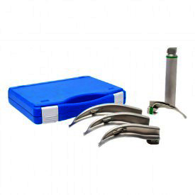 Fiber Optic LED Laryngoscope Set Macintosh 1,2,3 ,4