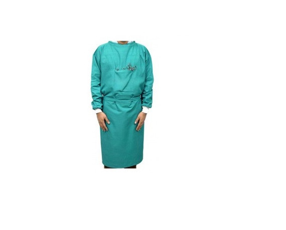 Operating Theater Gown with Front Pocket Green