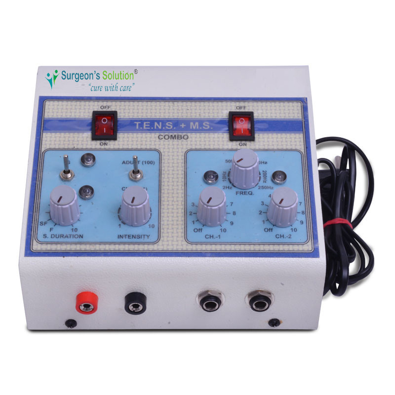 TENS 2 channel with Muscle stimulator for pain relief Combo  with 1 Year warranty