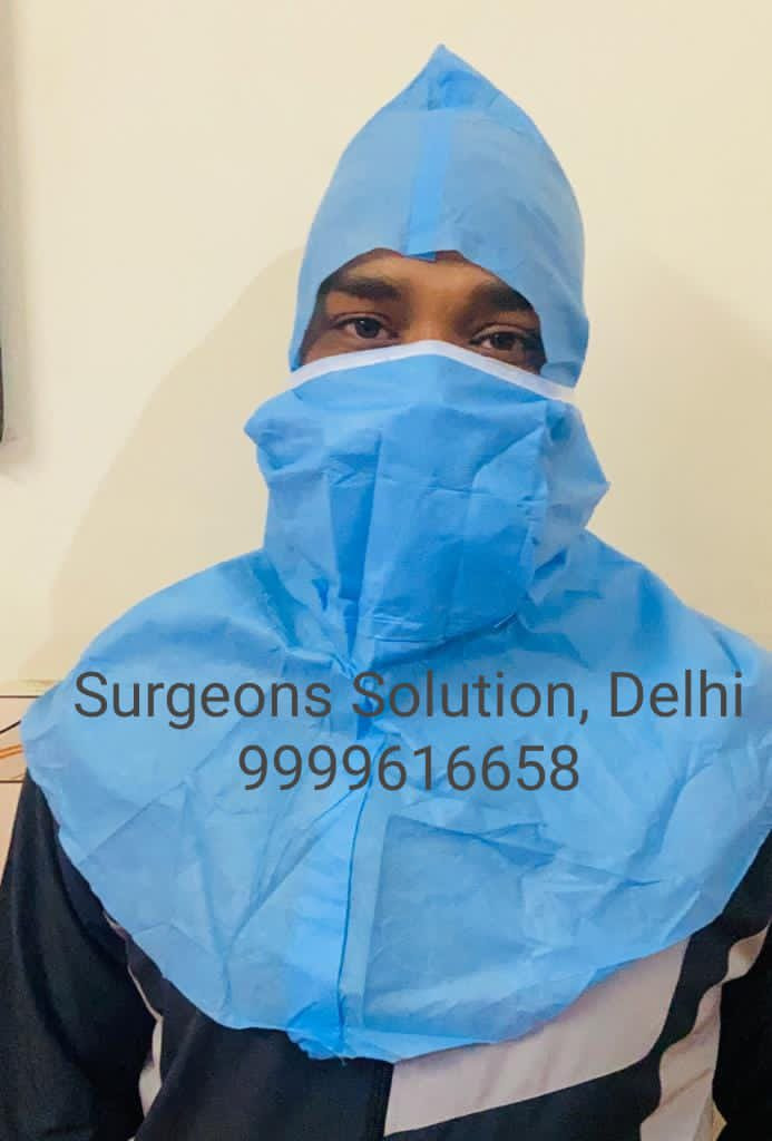 Surgical Hood Cap With Mask Non woven