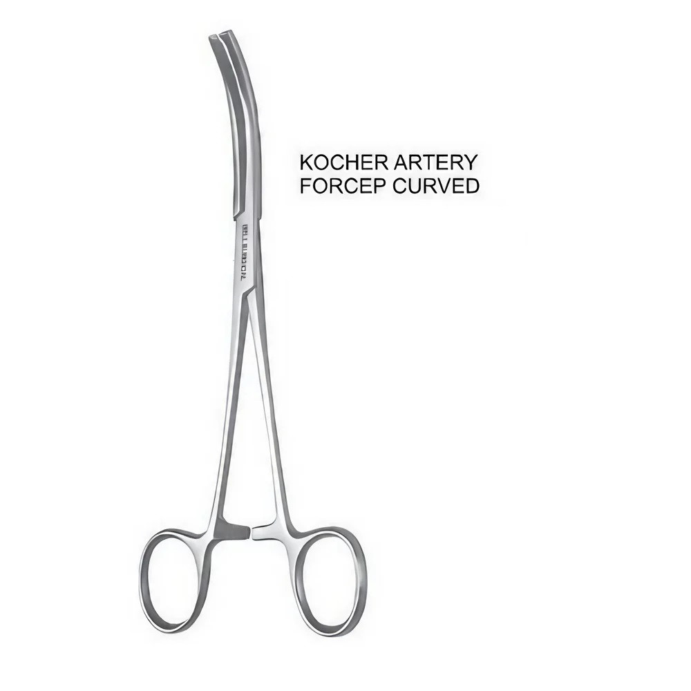 Kocher Artery Forcep Curved SS