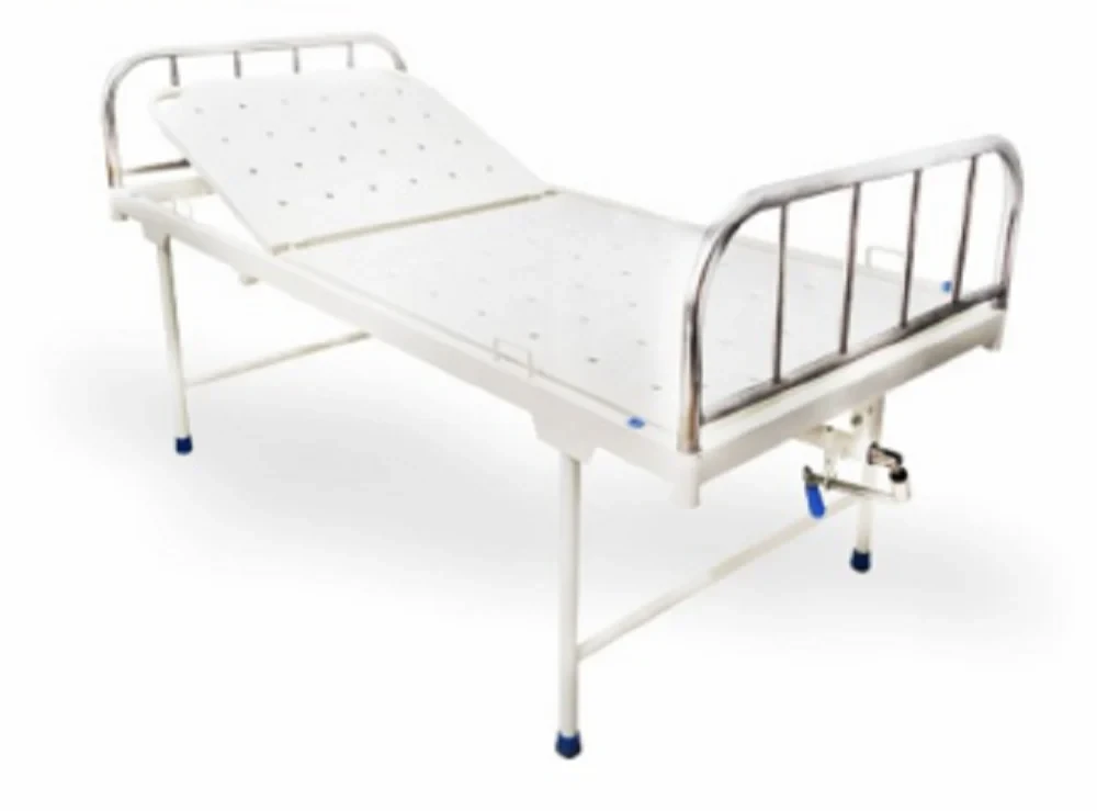 Manual Semi Fowler Hospital Bed MS Angled Without Wheel