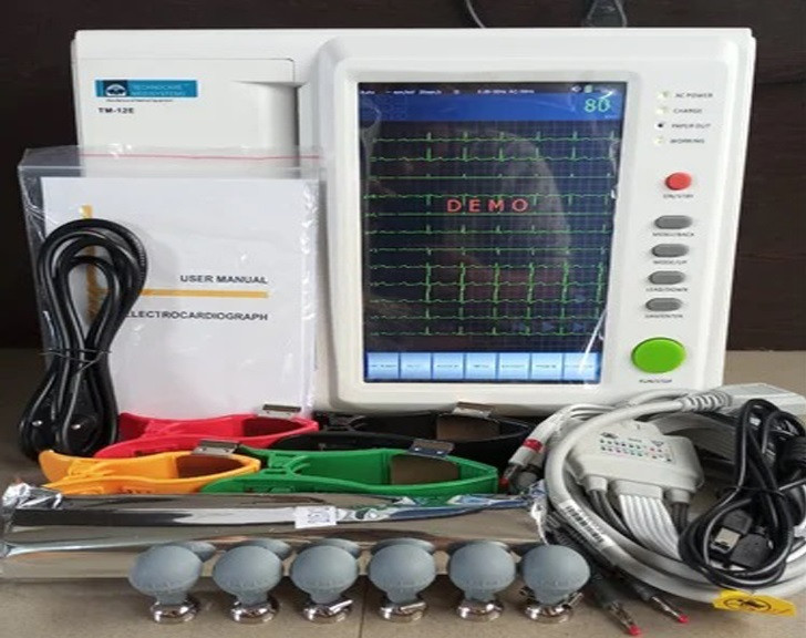 12 Channel ECG Machine