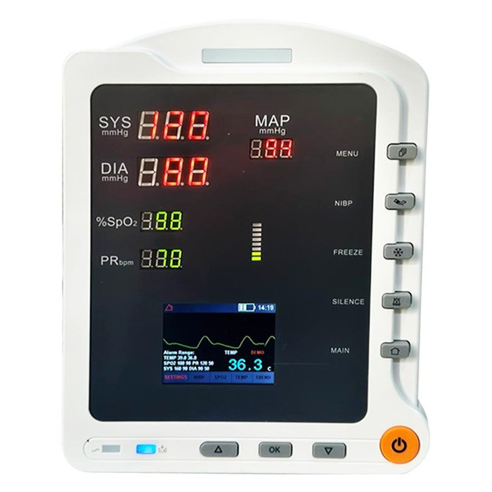 3 Para Bed Side Patient Monitor With Warranty  1 Year