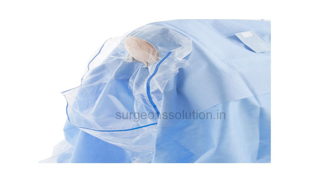 Craniotomy drape sheet