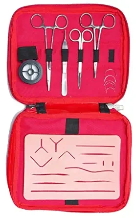 Complete Suture Practice Kit with Advanced Model Skin Pad for Medical Students